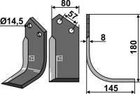 Fräsmesser 180x80mm, rechts gallery 3_2nd