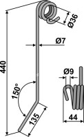 Striegelzinken Ø7mm 2