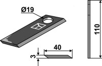 Rotorklinge 110x40mm 2