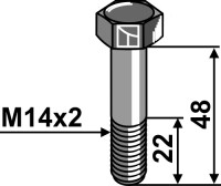 Schraube - M14x2 2