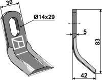 Y-Messer 83x30mm 2