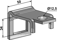 Halter für Zinken 32х 10 mit Verstärkungs