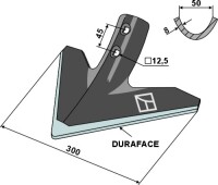 Gänsefussschar 300mm - DURAFACE 2
