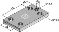 Halteplatte 130x10x100 2