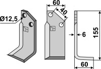 Fräsmesser 155x60mm, rechts gallery 30_2nd