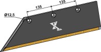 Schar-Hinterteil 15x150 SB58D L - links - Hartmetall