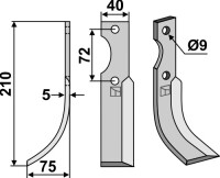 Fräsmesser 210x40mm, links gallery 15_2nd