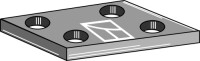 Haltplatte, gerade 2