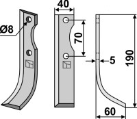 Fräsmesser 190x40mm, rechts gallery 11_2nd