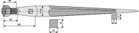 Frontladerzinken 810mm 2