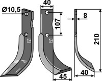 Fräsmesser 210x40mm, rechts gallery 2_2nd