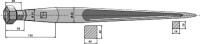 Frontladerzinken 1250mm 2