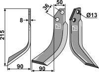 Fräsmesser 215x50mm, links gallery 1_2nd