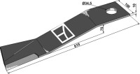 Mähermesser 610mm - links 2