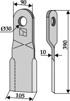 Mulchmesser 390x90mm, linke Ausführung 2