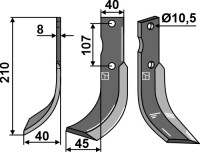 Fräsmesser 210x40mm, links gallery 17_2nd