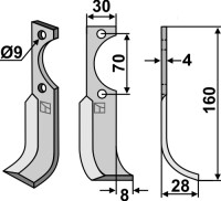 Fräsmesser 160x30mm, rechts gallery 44_2nd