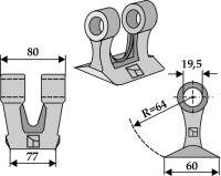 Hammerschlegel 77x80mm 2