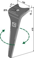 Kreiseleggenzinken 415mm, rechts 2
