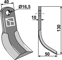 Y-Messer 135x40mm 2