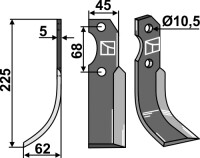 Fräsmesser 225x45mm, links gallery 38_2nd