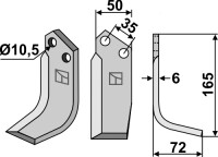 Fräsmesser 165x50mm, rechts gallery 1_2nd