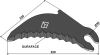 Rundballenmesser DURAFACE 320mm 2