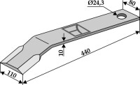 Mähermesser 440mm 2