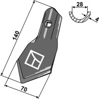 Standard-Schar K46 70mm 2