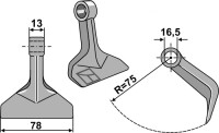Hammerschlegel 78x13mm 2
