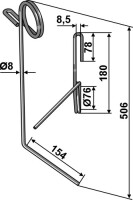 Striegelzinken Ø9mm, hinten rechts