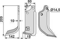 Fräsmesser 209x80mm, links gallery 20_2nd