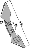 Doppelherzschar 440mm 2