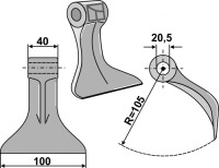 Hammerschlegel 100x40mm 2