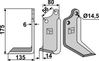Fräsmesser 175x80mm, links gallery 20_2nd