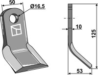 Y-Messer 125x50mm 2