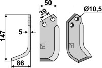 Fräsmesser 147x50mm, links gallery 3_2nd