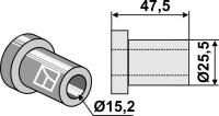 Innenbuchse 47,5xØ15,2xØ25,5 2