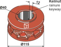 Nusskettenrad Ø115 2