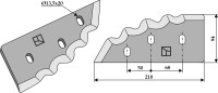 Futtermischwagenmesser, links 2