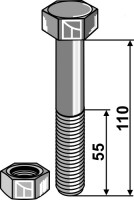 Schraube M20x2,5 - 8.8 2