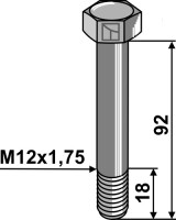 Schraube M12x1,75 - 12.9 2