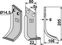 Fräsmesser 205x80mm, rechts gallery 13_2nd