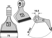 Hammerschlegel 75x22mm - PTA 2