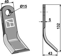 Y-Messer 132x40mm 2