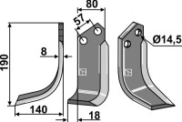 Fräsmesser 190x80mm, links gallery 8_2nd