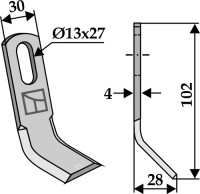 Y-Messer 102x30mm 2