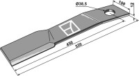 Mähermesser 520mm - links 2