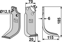 Fräsmesser 185x60mm, rechts gallery 5_2nd