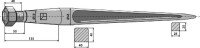 Schwerlastzinken 980mm 1